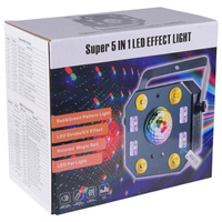 LIGHT4ME TURBO FLOWER efekt disco LED PAR UV kula
