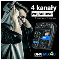 DNA MIX 4U mikser audio USB MP3 Bluetooth analogow
