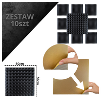 DNA AM2 BK panel akustyczny zestaw 10 szt. czarny