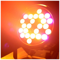 LIGHT4ME BLACK PAR 30x3W RGBA-UV LED reflektor sce