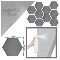 DNA AM3 GY panel akustyczny zestaw 10 szt. szary